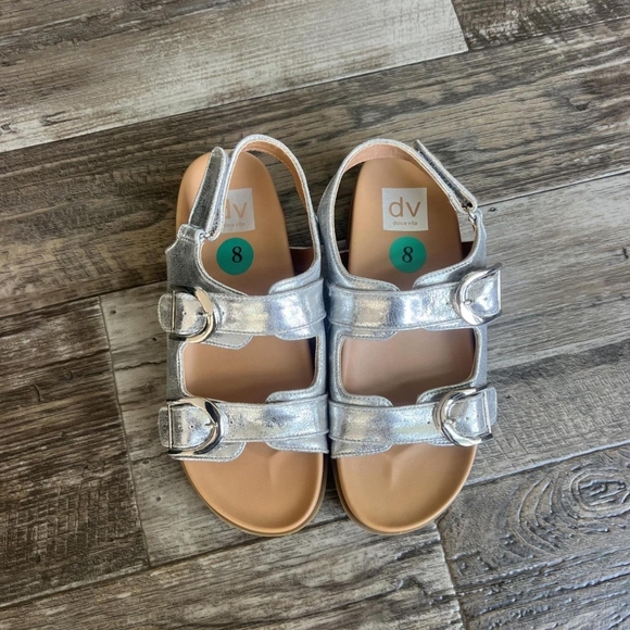 Dolce Vita Women's Silver Sandals - Picture 1 of 5